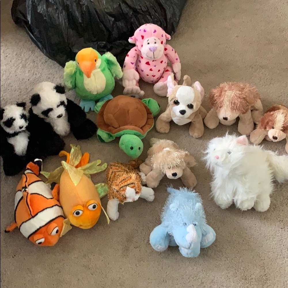 14 Webkinz, no code but all animals in great shape